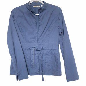 Coldwater Creek Blue Jacket w/ Belted Waist